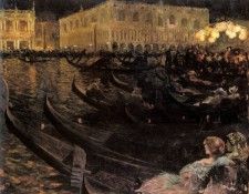 Abel Truchet Louis La festa Del Redentore Venice. ����� Truchet ���