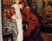 Tissot James Jacques Young Women Looking at Japanese Objects. Tissot,  