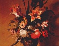 bosschaert-the-younger flowers in bronze vase c1640. Bosschaert,  II