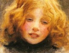 Elsley Arthur John Head Study Of A Young Girl. �����, ����� ����