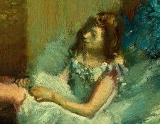 Degas Before the Ballet, 1890-1892, detalj 4, NG Washington. , --
