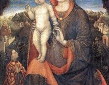 Madonna with child adored EUR. , 