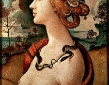 Piero di Cosimo Portrait of a young woman, Musee Conde, Chan. ������, ����� ��