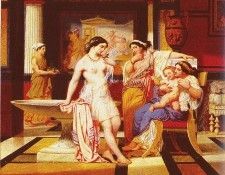 Jollivet Pierre Jules Ladies In A Pompeian Interior. Jollivet,  