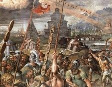 Raffaello - Stanze Vaticane - Vision of the Cross (detail). �������