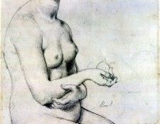Ingres Study for -Venus a Paphos-. ,   