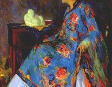 gutmann lady in chinese silk jacket 1909. 