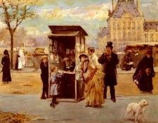 Garrido Eduardo Leon The Kiosk By The Seine. �������, ������� ����
