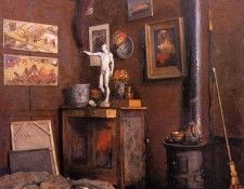 Caillebotte Gustave Interior of a Studio with Stove. , 