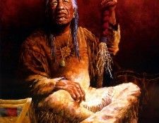 Aaw008 Clyde Heron Cheyenne Medicine Man sqs. Heron, 