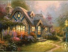 pa ThomasKinkade 02 CandlelightCottage.  