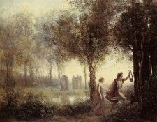Corot Orpheus Leading Eurydice from the Underworld. ����, ���-������-������