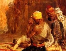 Barque Charles Priere Dans La Mosquee. Bargue, ������