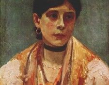 fujishima takeji, ciociara (flower girl of ciociaria, italy) 1908-9. , Takej