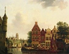 Rutten Jan A VIEW OF DORDRECHT. , 