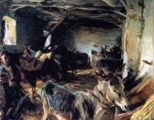 Sargent John Singer Stable at Cuenca. ,  