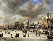 Beerstraten Jan The Paalhuis bridge in the winter. Beerstraten, 