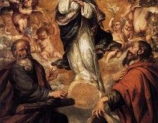 VALDES LEAL Juan de Virgin Of The Immaculate Conception With Sts Andrew And John The Baptist. �������� �����, ���� ��