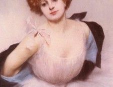 Carrier-Belleuse Pierre Portrait Of A Dancer.  Belleuse, 