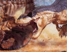 Paul Bonner Edmontasaurs & T-Rex(Detail) (Ma Sp7).  