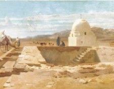 At the well. , 