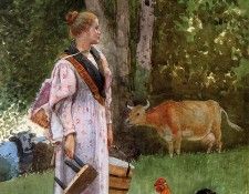 Homer Winslow The Milk Maid. , 