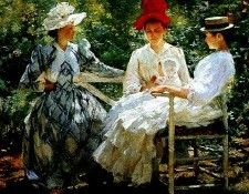 In a garden USC. ,  