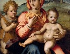 Sarto Andrea Del Madonna And Child With The Infant Saint John In A Landscape. , 