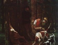 Courbet The Quarry, 1857, oil on canvas, Museum of Fine Arts. �����, ������