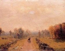 Gifford Sanford Robinson Carriage on a Country Road. , Sanford 