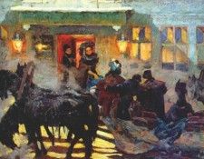yuon troika near the old iar restaurant, winter 1909. , 