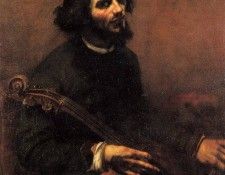 Courbet Gustave The Cellist Self Portrait. , 