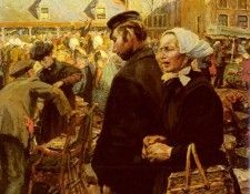Wolter Hendrik Jan Marketscene At Amersfoort. ,  