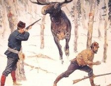 The Moose Hunt. Remington, 