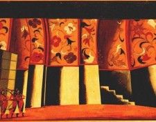 tatlin sketch for stage set, glinkas ivan susanin 1912-14. 