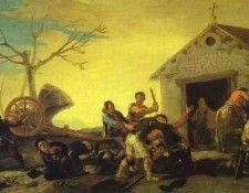 Francisco de Goya - Fight at the Cock Inn. ���� � ���������, ��������� ��