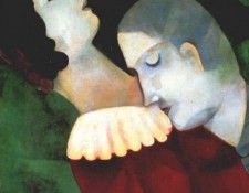 chagall lovers in green 1916-17. , 