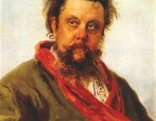 repin portrait of mussorgsky 1881. ,  