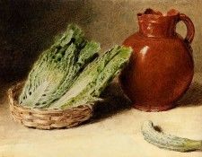 Hunt William Henry Still Life With A Jug A Cabbage In A Basket And A Gherkin. ����, ������ �����