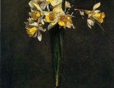 Fantin Latour Henri Yellow Flowers aka Coucous. -, ---