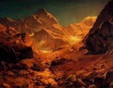 Achenbach Oswald A Mountainous Landscape. Achenbach, �������