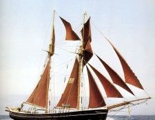 dk tall ships gefion topsail schooner lyr 1894. , DK