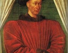 FOUQUET PORTRAIT OF CHARLES VII, LOUVRE. , 