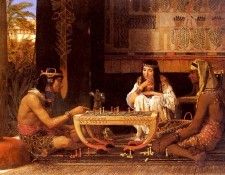 Alma Tadema Sir Laurence Egyptian Chess Players. - 