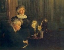Kroyer Peder Severin Nina y Edvard Grieg 1892. Kroyer,  