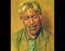 Sweet idleness Rahapa an Arawa chieftainess 1935 40.5x35cm. , 