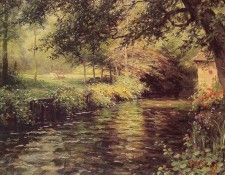 A Sunny Morning at Beaumont Le Roger. , Louis Aston