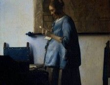 Young Woman Reading a Letter. Vermeer, Johannes