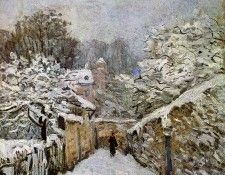 Sisley Alfred Snow in Louveciennes. , 