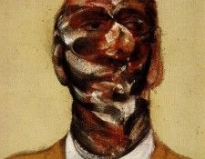 Bacon Three Studies for Portr. of G.Dyer on light ground rig. , 